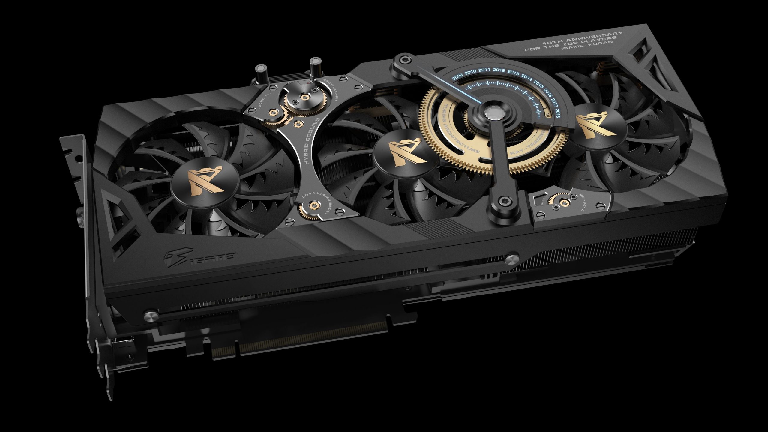 Đối với việc làm mát, iGame GeForce RTX 3090 Kudan sở hữu hệ thống làm mát hybrid; kết hợp cả tản khí lẫn tản chất lỏng