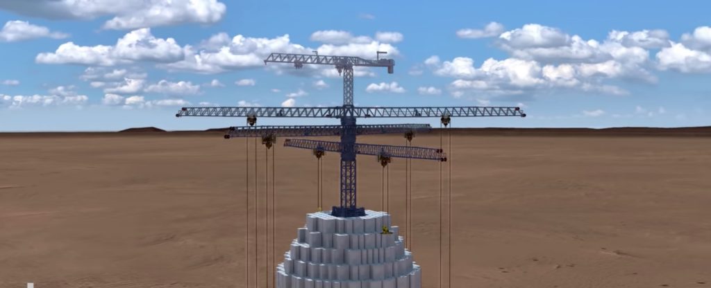 Energy Vault - nhà sản xuất tháp lưu trữ năng lượng bằng trọng lực EVx