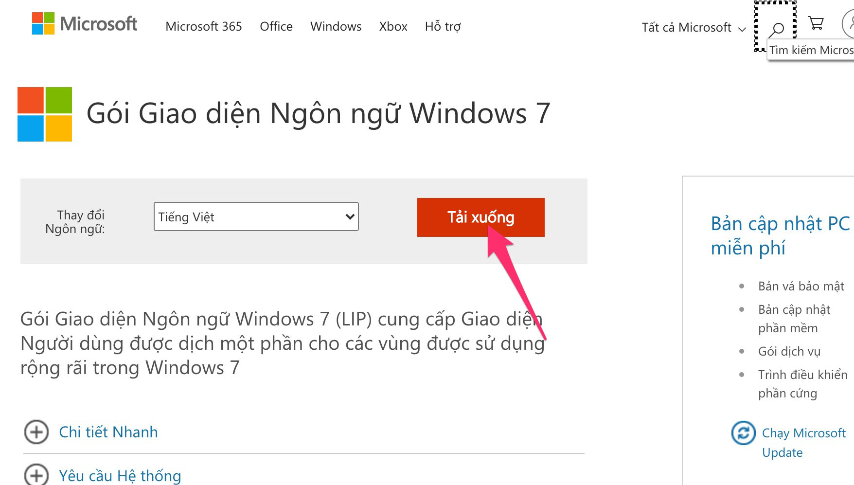 Hướng dẫn kích hoạt giao diện tiếng Việt cho Windows 7